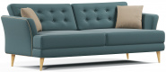 Диван прямой нераскладной Питсбург Лагуна